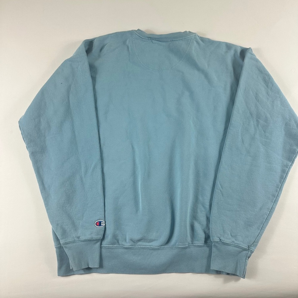 Champion Men's Medium Crewneck Sweatshirt Blue Chip Chrome Skeleton Graphic‎ - Picture 7 of 9
